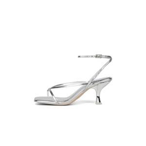 NEW JEFFREY CAMPBELL women's fluxx strappy sandal in silver metallic